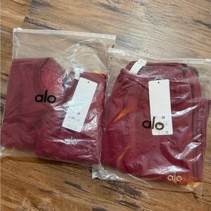 ALO Yoga Burgundy Set